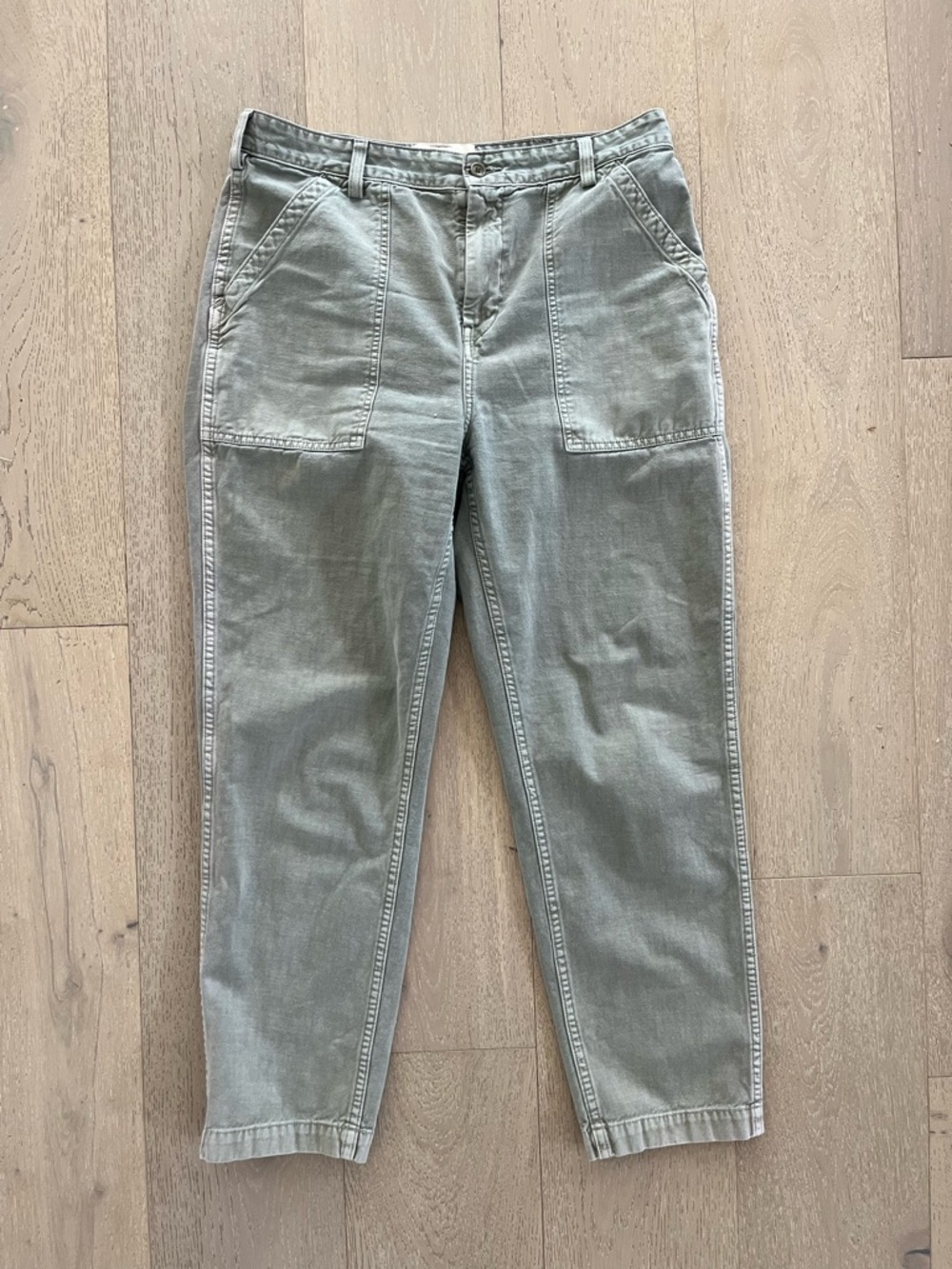 CQY Officer Pant in Fatigue Heavyweight Cotton Sz 31 Anthropologie